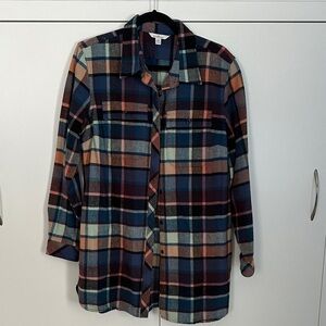 L.L. Bean Signature Plaid Shirt in Blue and Brown
